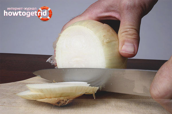 Pairs of onions from a cold