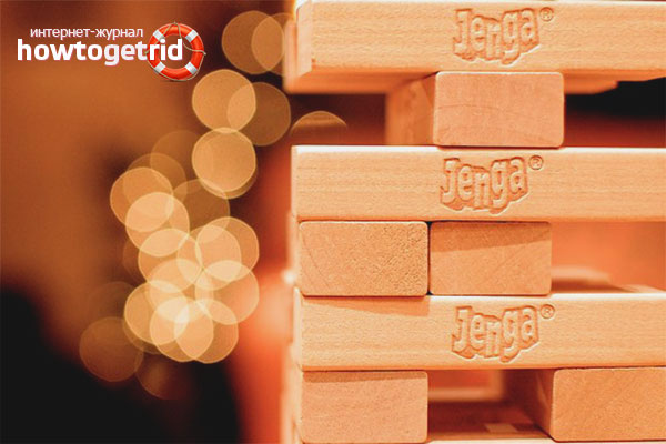 Jenga-Spiel zum Spaß