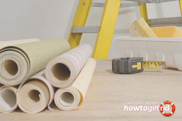 How to glue vinyl wallpapers