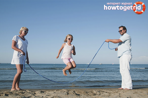 How to teach a child to jump on a rope