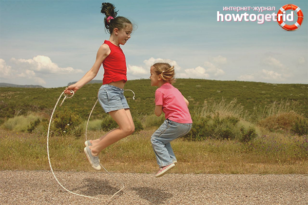 How to teach a child to jump rope