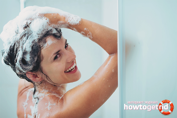 How to wash your hair with shampoo