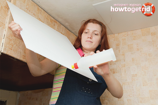 Installation von Deckenplatten