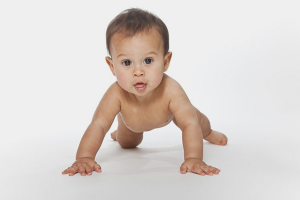 How to teach a baby to crawl