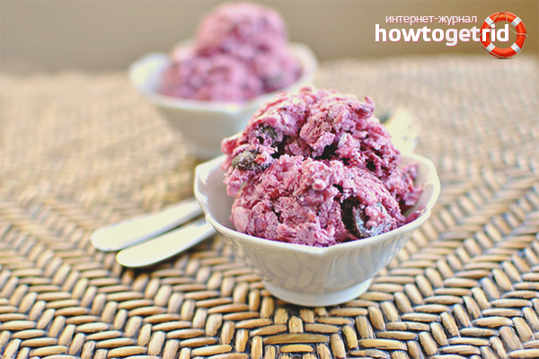 Glace au chocolat et aux cerises