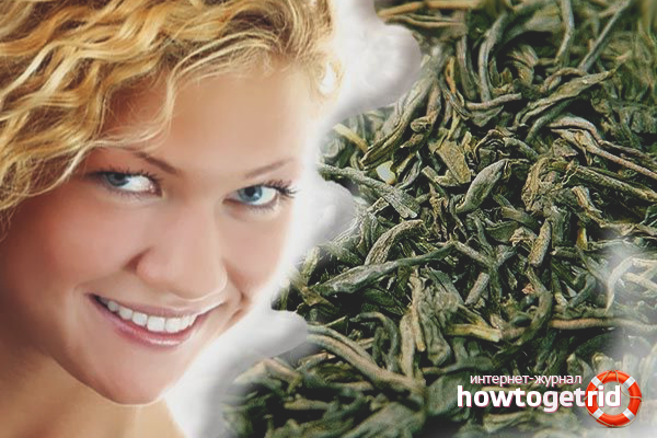 Thé vert pour les cheveux