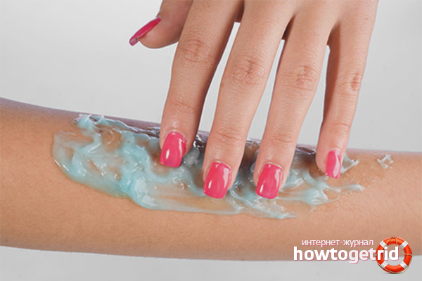 Preparations for a burn with boiling water