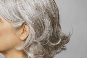 How to paint gray hair on dark hair