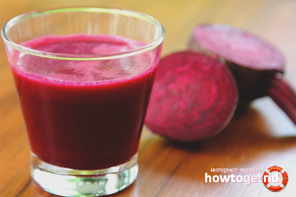 Jus de betterave pour réduire la bilirubine