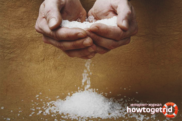 So entfernen Sie Salze aus den Gelenken