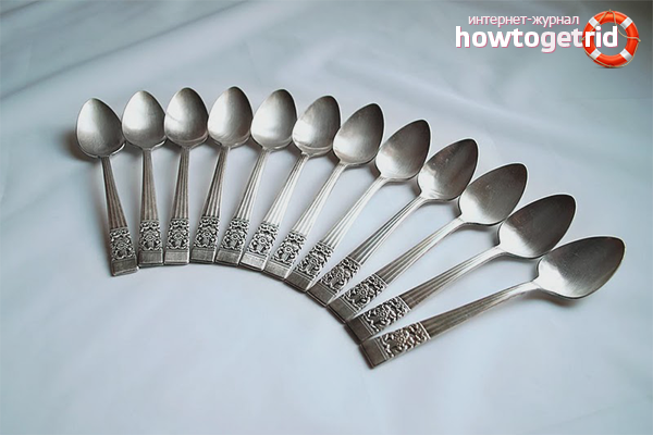 How to clean spoons from cupronickel