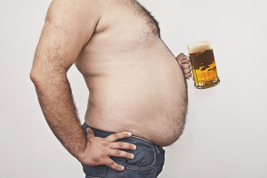 How can a man remove a beer belly