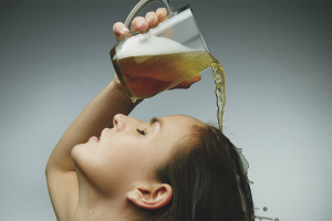 Hair masks with beer