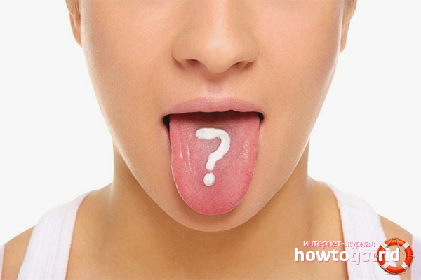 Symptome eines Tipuns in der Zunge