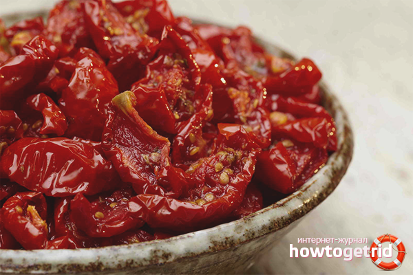 Sun-dried tomatoes in the microwave