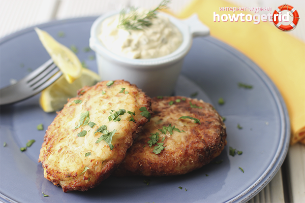 Escalopes de poisson aux oignons frits