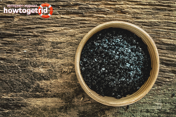 Schwarze Salzlösung