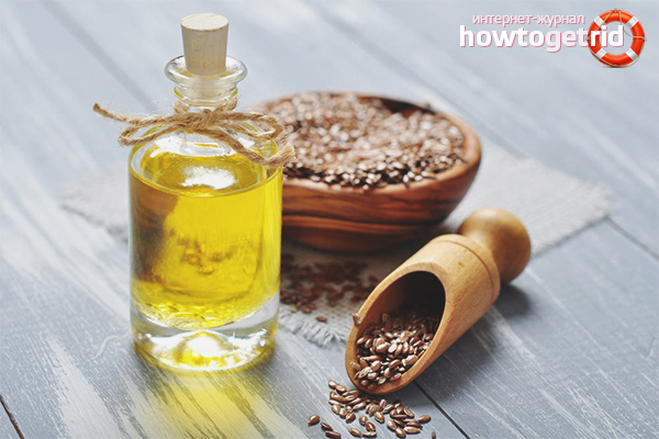 Flaxseed oil for the skin