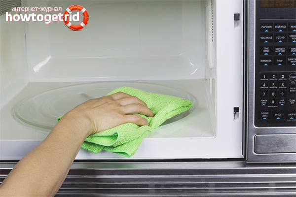 How to eliminate the smell of burning from the microwave