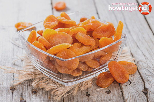 Dried apricots for sight