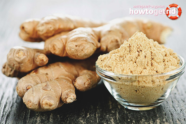 Traitement de racine de gingembre