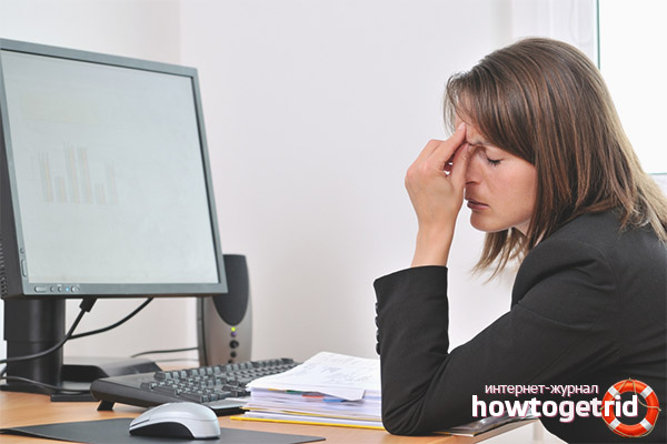 Douleur informatique dans les yeux