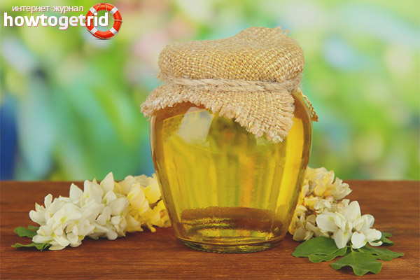 The use of acacia honey
