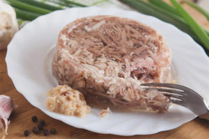 Jellied meat for diabetes