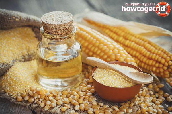 Where in medicine the use of corn oil is practiced