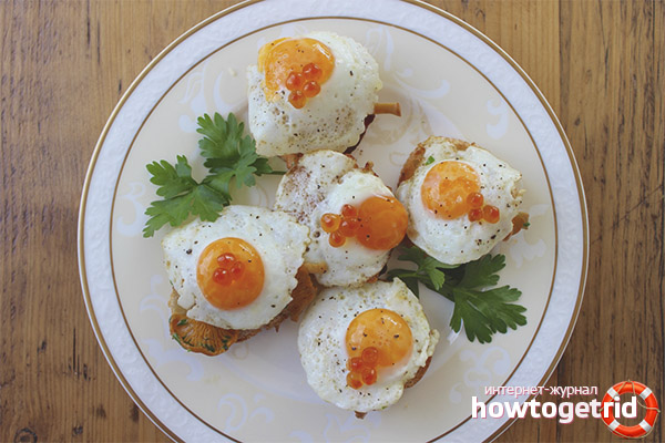 How to fry quail eggs