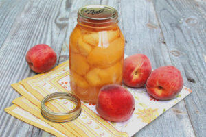 Peach compote for the winter