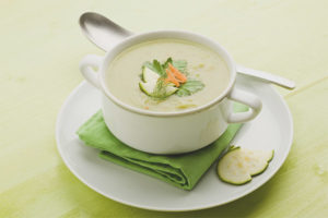 Zucchini puree soup